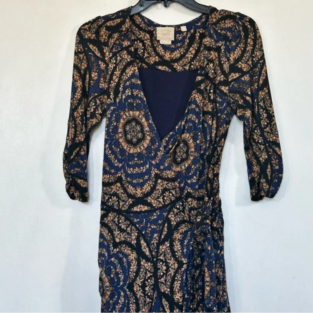 Vanessa Virginia Lena Faux Wrap Dress Size S - Picture 11 of 12